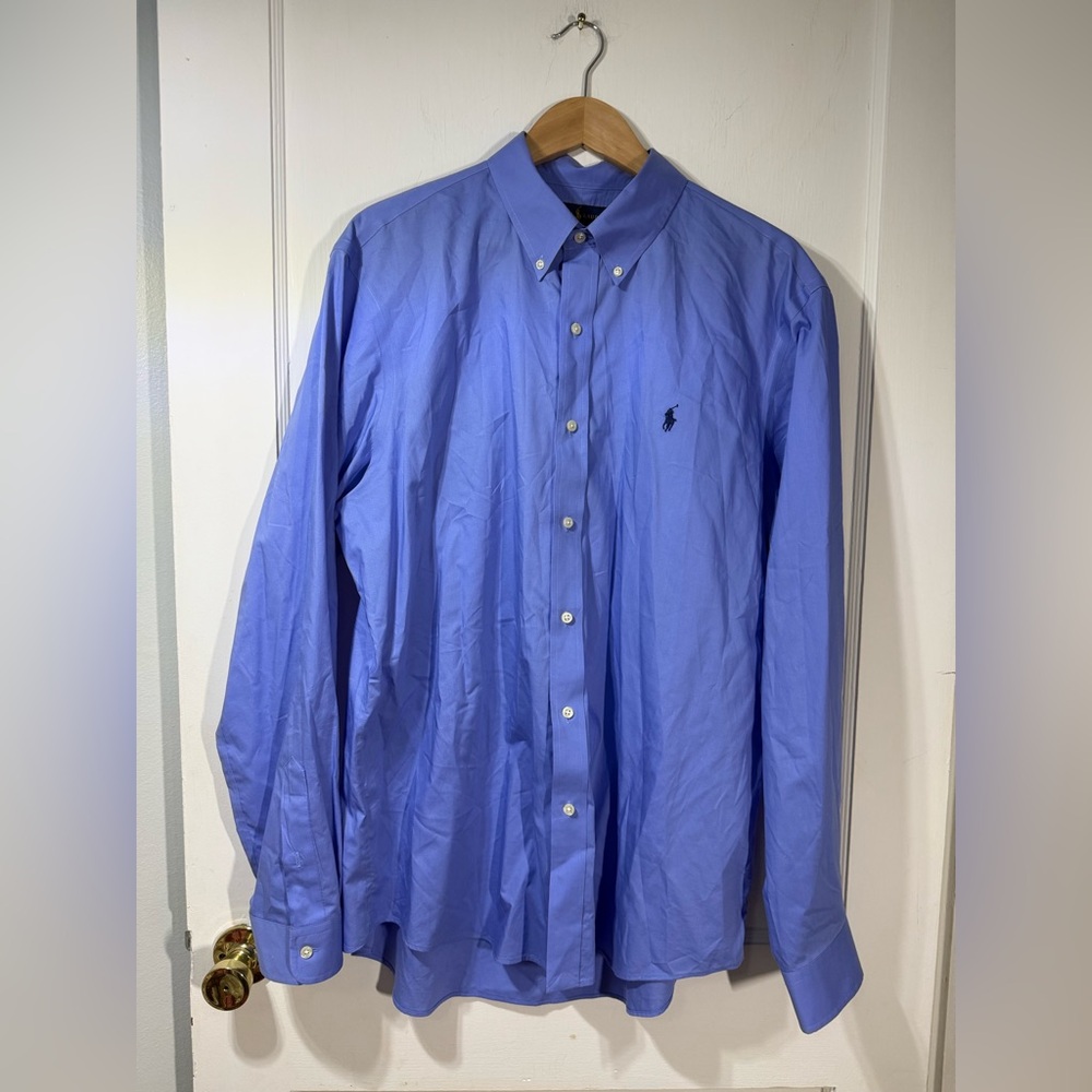 Ralph Lauren Classic Blue Button Down Shirt